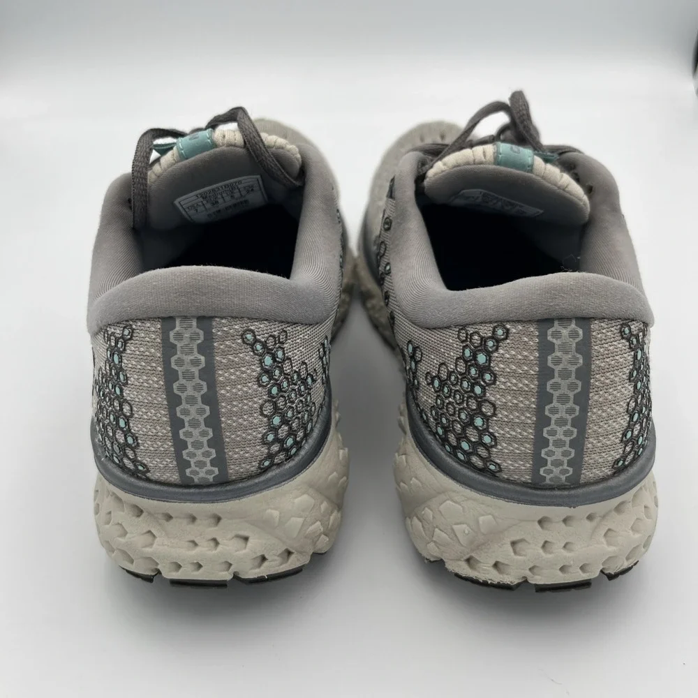 Brooks Glycerin 17 Running Walking Shoes Sneakers Gray Green Womens 7 B Athletic